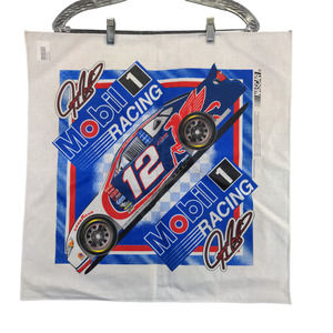 NASCAR Jeremy Mayfield Bandana White Size 21x21 Mobil Racing #12